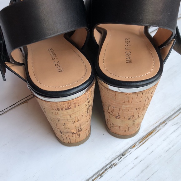 Marc Fisher Rana Platform Wedge Sandal Size 7.5 - Picture 7 of 12